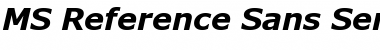 MS Reference Sans Serif Bold Italic Font