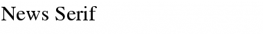 Download News Serif Font Download News Serif Font