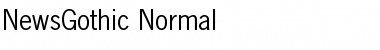 NewsGothic Normal Font