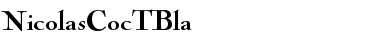 NicolasCocTBla Regular Font