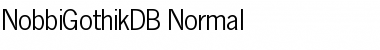 NobbiGothikDB Normal Font