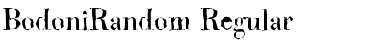 BodoniRandom Regular Font