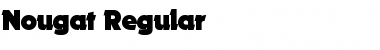 Nougat Regular Font