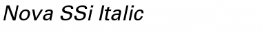 Nova SSi Italic Font