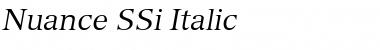 Nuance SSi Italic Font