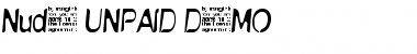 NudE UNPAID DEMO Font