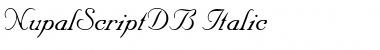 NupalScriptDB Italic Font