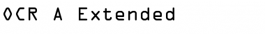 Download OCR A Extended Font
