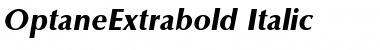 OptaneExtrabold Italic Font