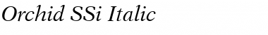 Orchid SSi Italic Font