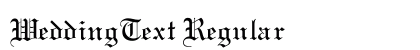 WeddingText Regular preview