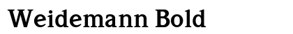 Weidemann Bold preview