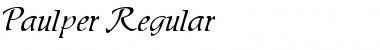 Paulper Regular Font