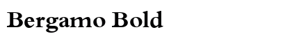 Bergamo Bold preview