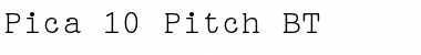 Download Pica10 BT Font Download Pica10 BT Font
