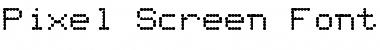 Pixel Screen Font Light Font