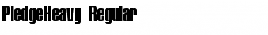 Download PledgeHeavy Font