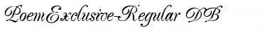 Download PoemExclusive DB Font Download PoemExclusive DB Font