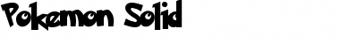 Pokemon Solid Font