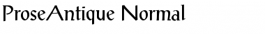 ProseAntique Normal Font ProseAntique Normal Font