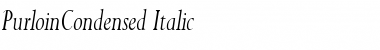 PurloinCondensed Italic Font