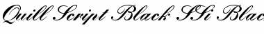 Quill Script Black SSi Black Font