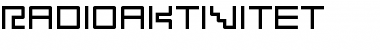 Radioaktivitet Regular Font