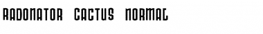 Radonator Cactus Normal Font