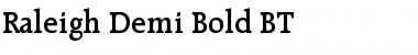 Raleigh Demi Bold Font