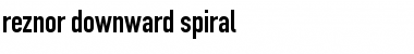 Reznor Downward Spiral Font