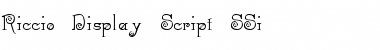 Download Riccio Display Script SSi Font