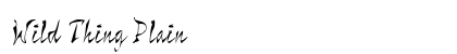 Wild Thing Plain preview