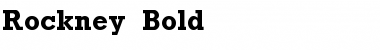 Rockney Bold Font