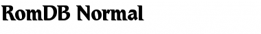 Download RomDB Font