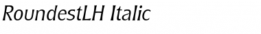 RoundestLH Italic Font