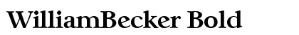 WilliamBecker Bold preview