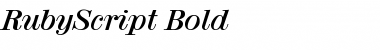 RubyScript Bold Font