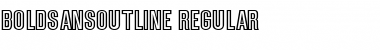 BoldSansOutline Regular Font