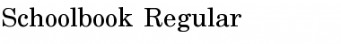 Schoolbook Regular Font