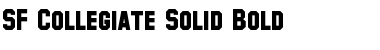 SF Collegiate Solid Bold Font