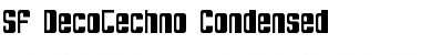 SF DecoTechno Condensed Regular Font