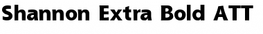 Shannon Extra Bold ATT Regular Font