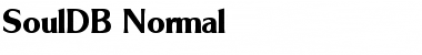 SoulDB Normal Font