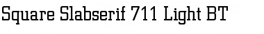 Download SquareSlab711 Lt BT Font