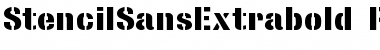 StencilSansExtrabold normal Font