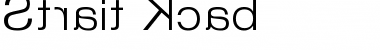 Strait Kcab Normal Font