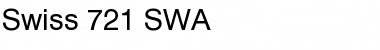 Swiss 721 SWA Font