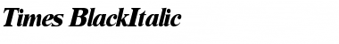 Download Times-BlackItalic Font