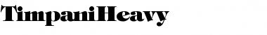 Download TimpaniHeavy Font