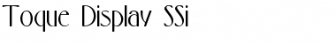 Toque Display SSi Regular Font